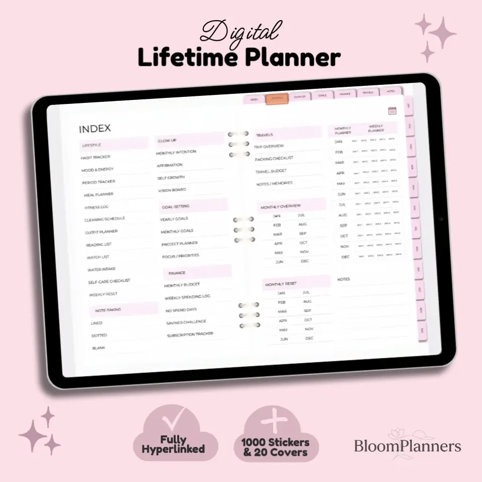 The Bloom Digital Planner 2026