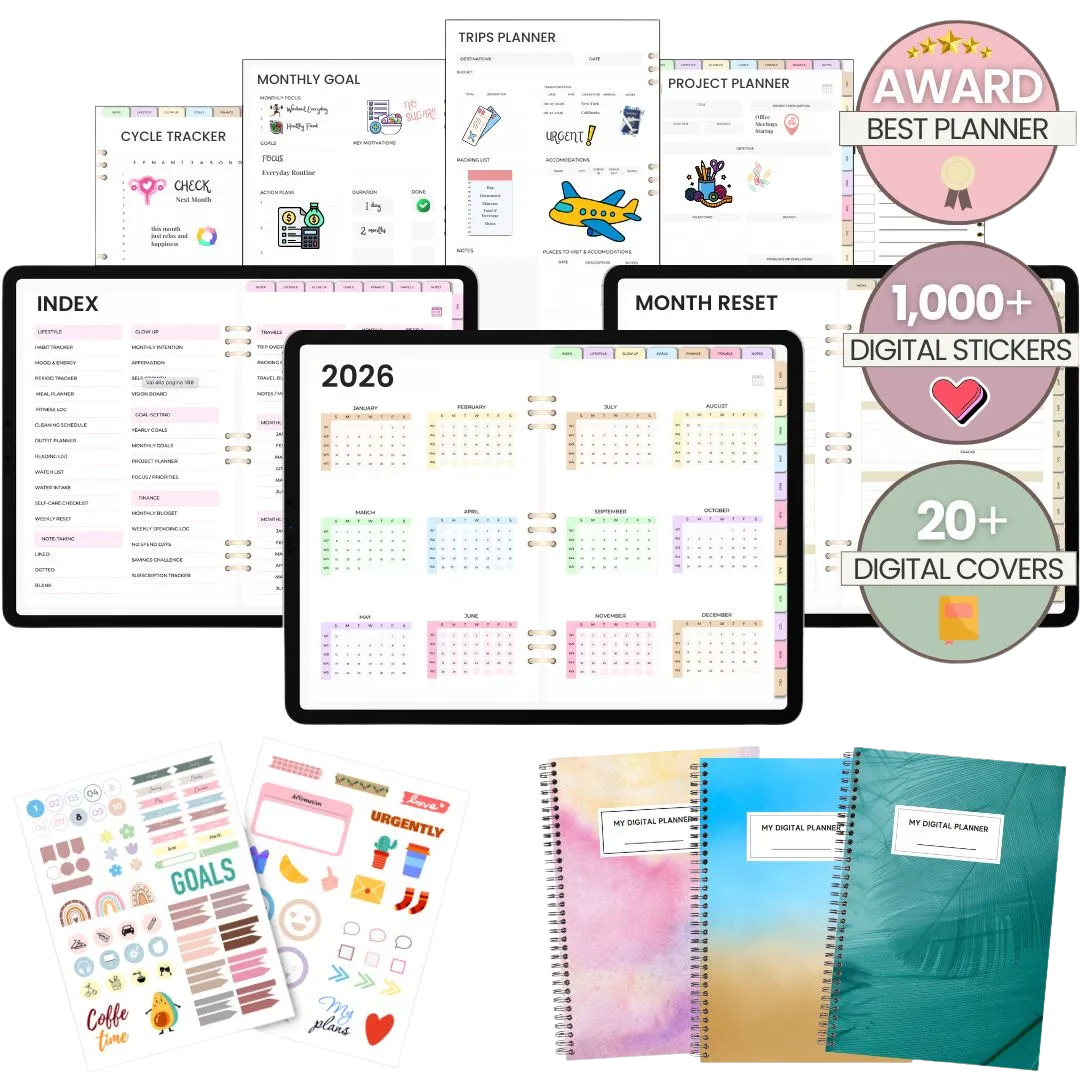 The Bloom Digital Planner 2026